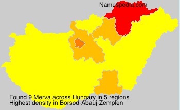Surname Merva in Hungary