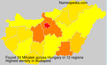 Surname Mihalek in Hungary