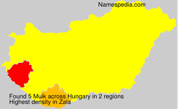 Surname Muik in Hungary