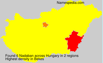 Surname Nadaban in Hungary