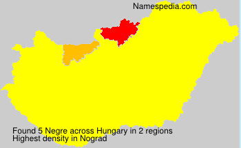 Surname Negre in Hungary