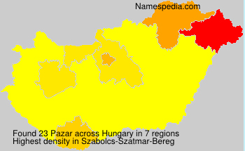Surname Pazar in Hungary