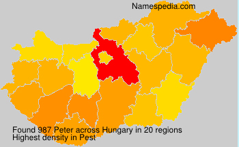 Surname Peter in Hungary