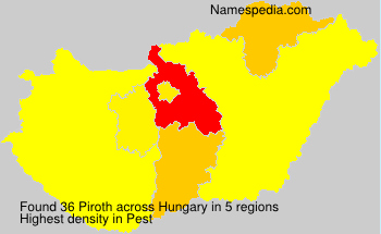 Surname Piroth in Hungary
