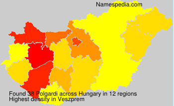 Surname Polgardi in Hungary