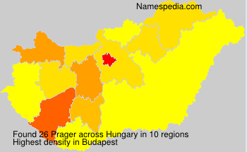 Surname Prager in Hungary