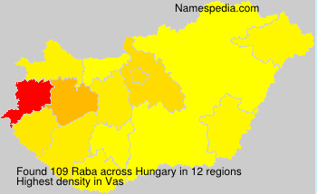 Surname Raba in Hungary