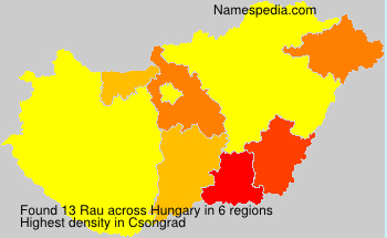 Surname Rau in Hungary