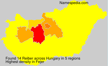 Surname Reiber in Hungary