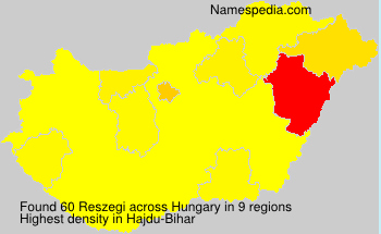 Surname Reszegi in Hungary