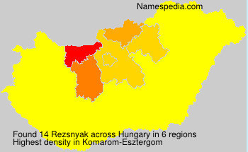 Surname Rezsnyak in Hungary