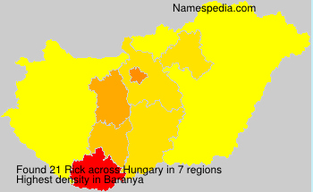 Surname Rick in Hungary
