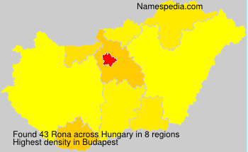 Surname Rona in Hungary