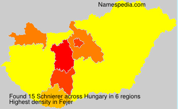 Surname Schnierer in Hungary
