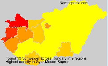 Surname Schweiger in Hungary