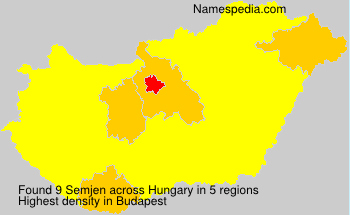 Surname Semjen in Hungary