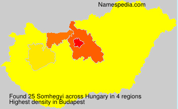 Surname Somhegyi in Hungary