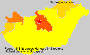 Surname Stift in Hungary