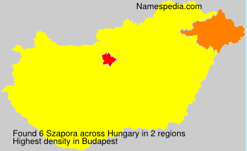 Surname Szapora in Hungary