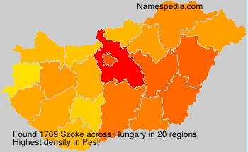 Surname Szoke in Hungary