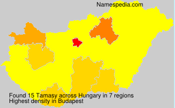 Surname Tamasy in Hungary