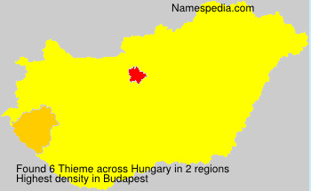 Surname Thieme in Hungary