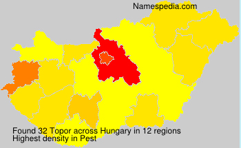 Surname Topor in Hungary
