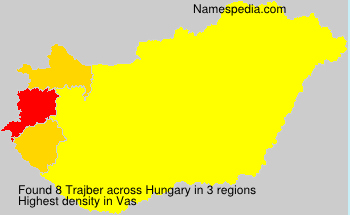 Surname Trajber in Hungary