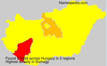 Surname Valdi in Hungary