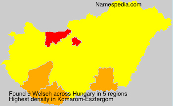 Surname Welsch in Hungary