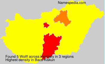 Surname Wolff in Hungary