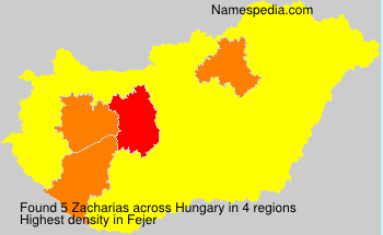 Surname Zacharias in Hungary