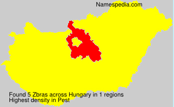 Surname Zbras in Hungary