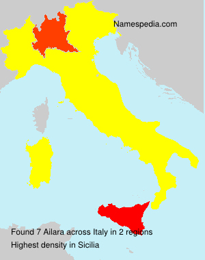 Surname Ailara in Italy