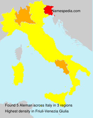 Surname Aleman in Italy