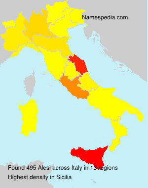Surname Alesi in Italy