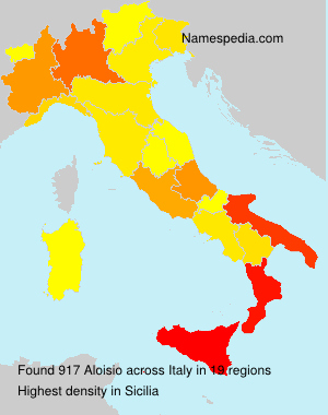 Surname Aloisio in Italy