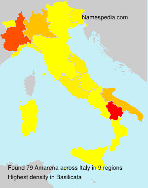 Surname Amarena in Italy