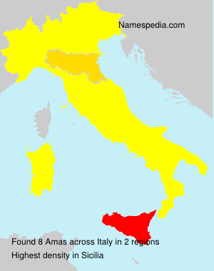 Surname Amas in Italy