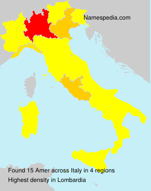 Surname Amer in Italy