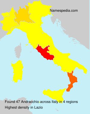Surname Andracchio in Italy