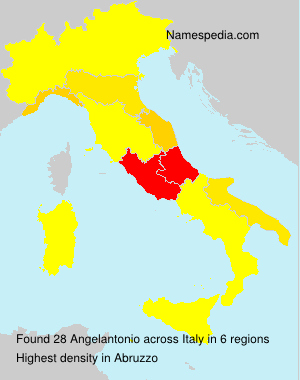 Surname Angelantonio in Italy