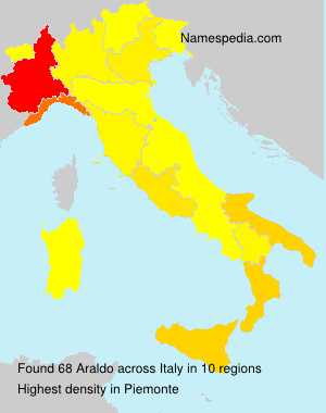 Surname Araldo in Italy