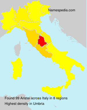 Surname Aristei in Italy