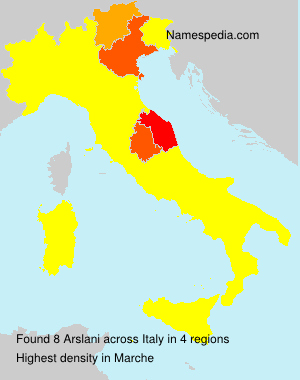 Surname Arslani in Italy
