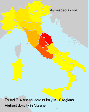 Surname Ascani in Italy