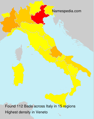 Surname Bada in Italy