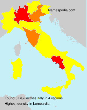 Surname Baki in Italy