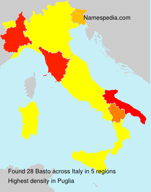 Surname Basto in Italy