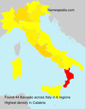 Surname Bavasso in Italy